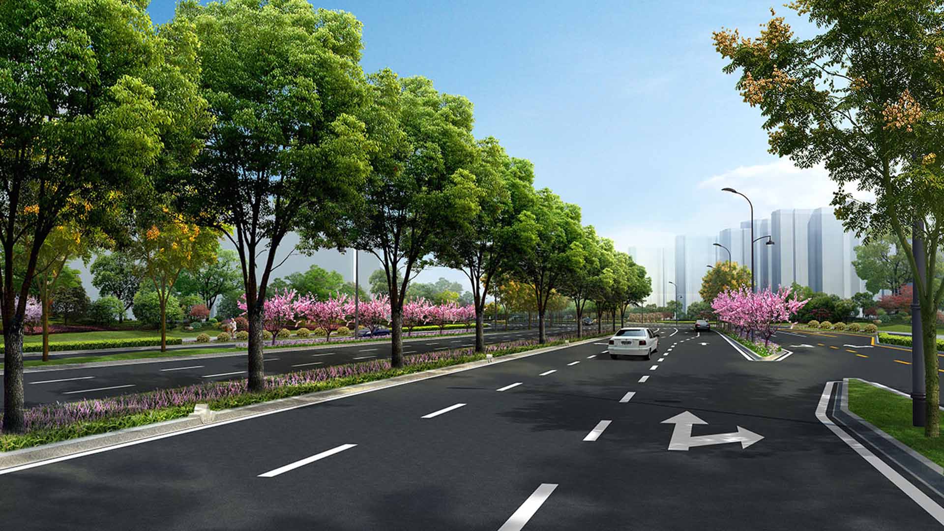 迎賓大道改造提升工程（滬杭高速以南段）一標段 (效果圖)